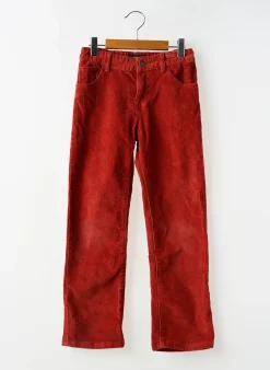 Pantalon Droit Monoprix Orange Taille Ajustable