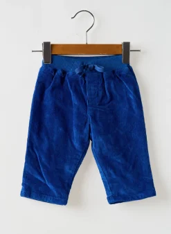 Pantalon Droit Petit Bateau Bleu Taille Élastique