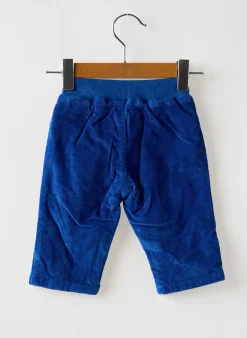 Pantalon Droit Petit Bateau Bleu Taille Élastique