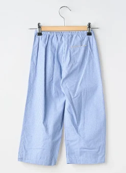 Pantalon Droit Petit Bateau Bleu Taille Élastique