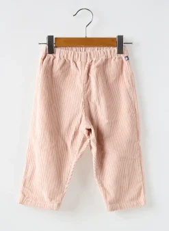 Pantalon Droit Petit Bateau Rose Taille Élastique