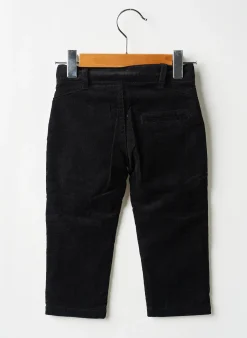 Pantalon Droit 3 Pommes Noir Taille Ajustable