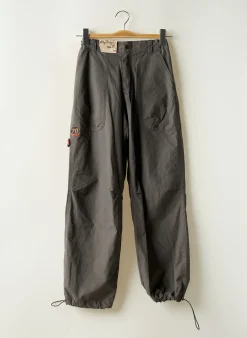 Pantalon Droit Quiksilver Gris Taille Ajustable
