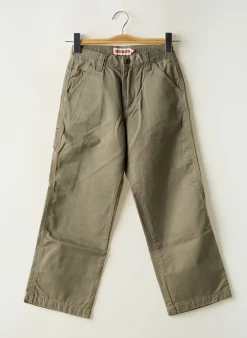 Pantalon Droit Quiksilver Vert Taille Ajustable