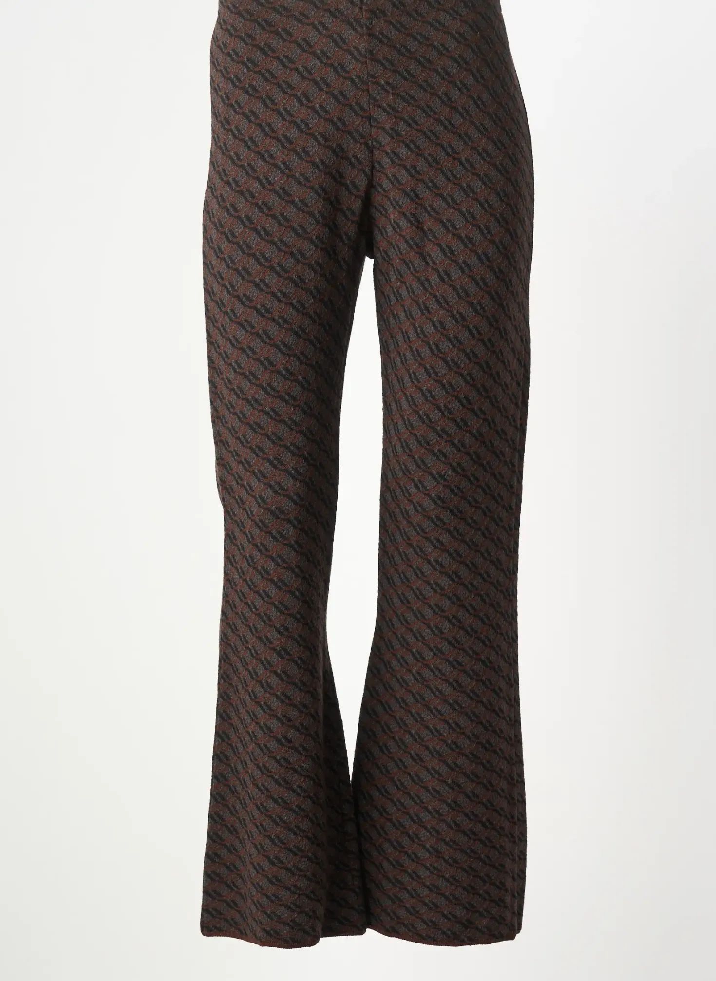 Pantalon Droit Siyu Marron Taille Normale