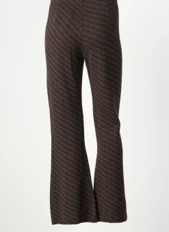 Pantalon Droit Siyu Marron Taille Normale