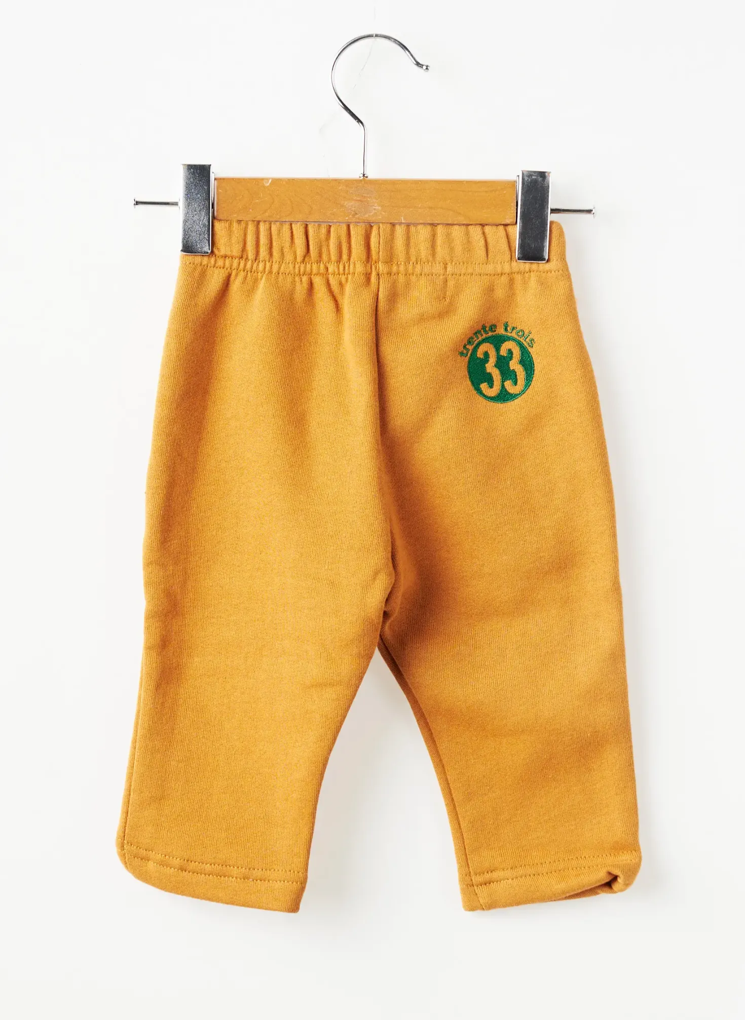 Pantalon Droit Trente Trois Orange Taille Élastique