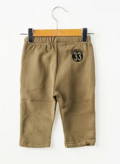 Pantalon Droit Trente Trois Vert Taille Élastique