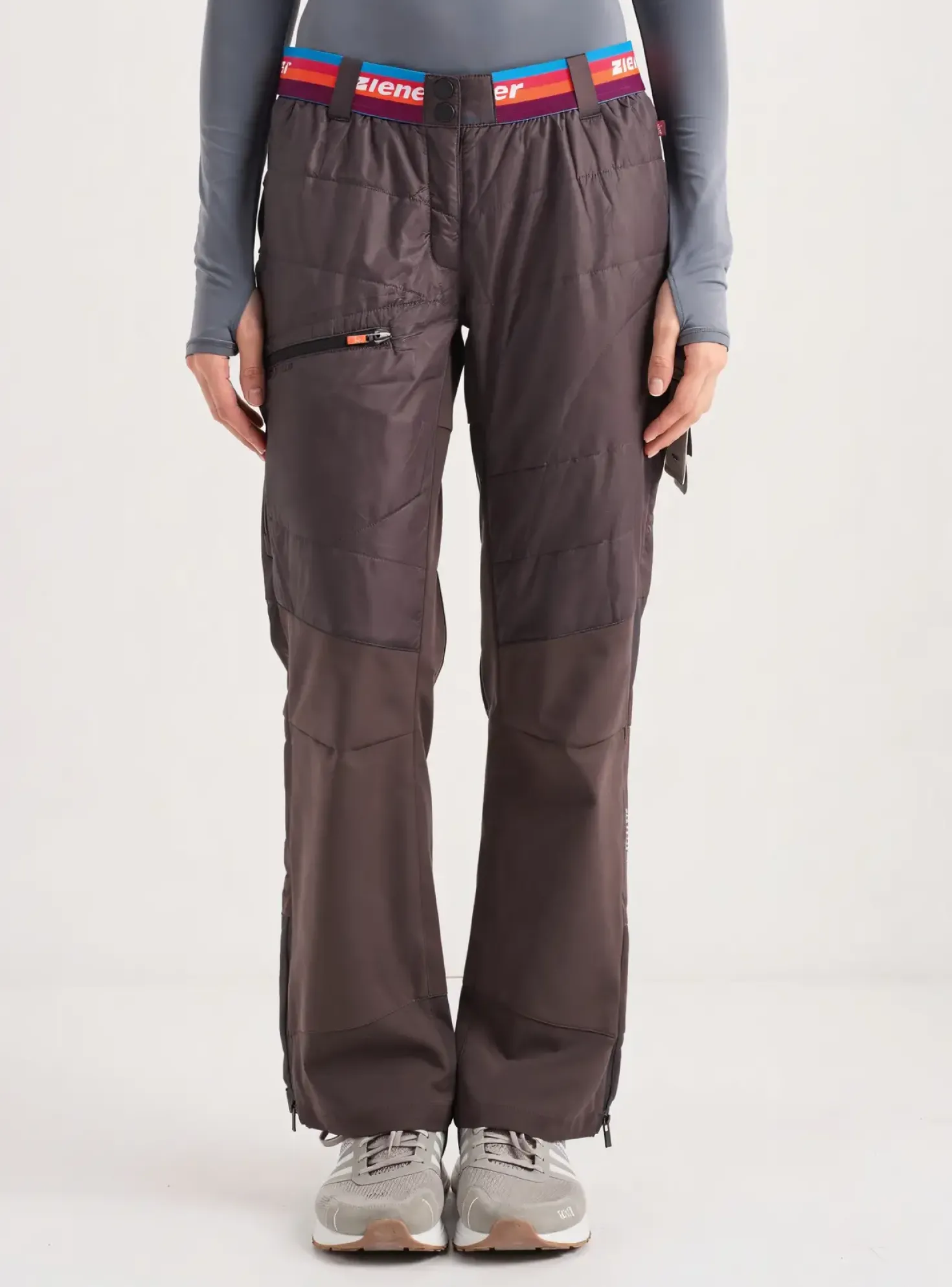 Pantalon Droit Ziener Gris Taille Normale