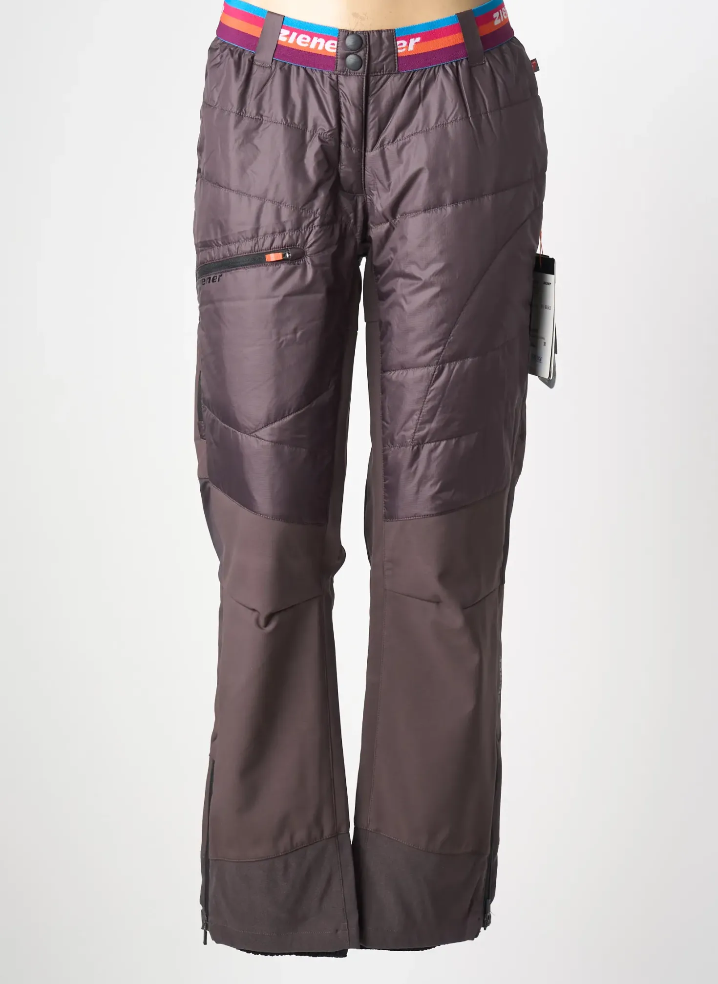 Pantalon Droit Ziener Gris Taille Normale