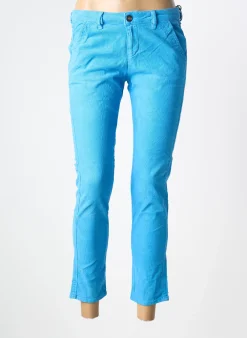 Pantalon 7/8 Fire Face Bleu Taille Basse
