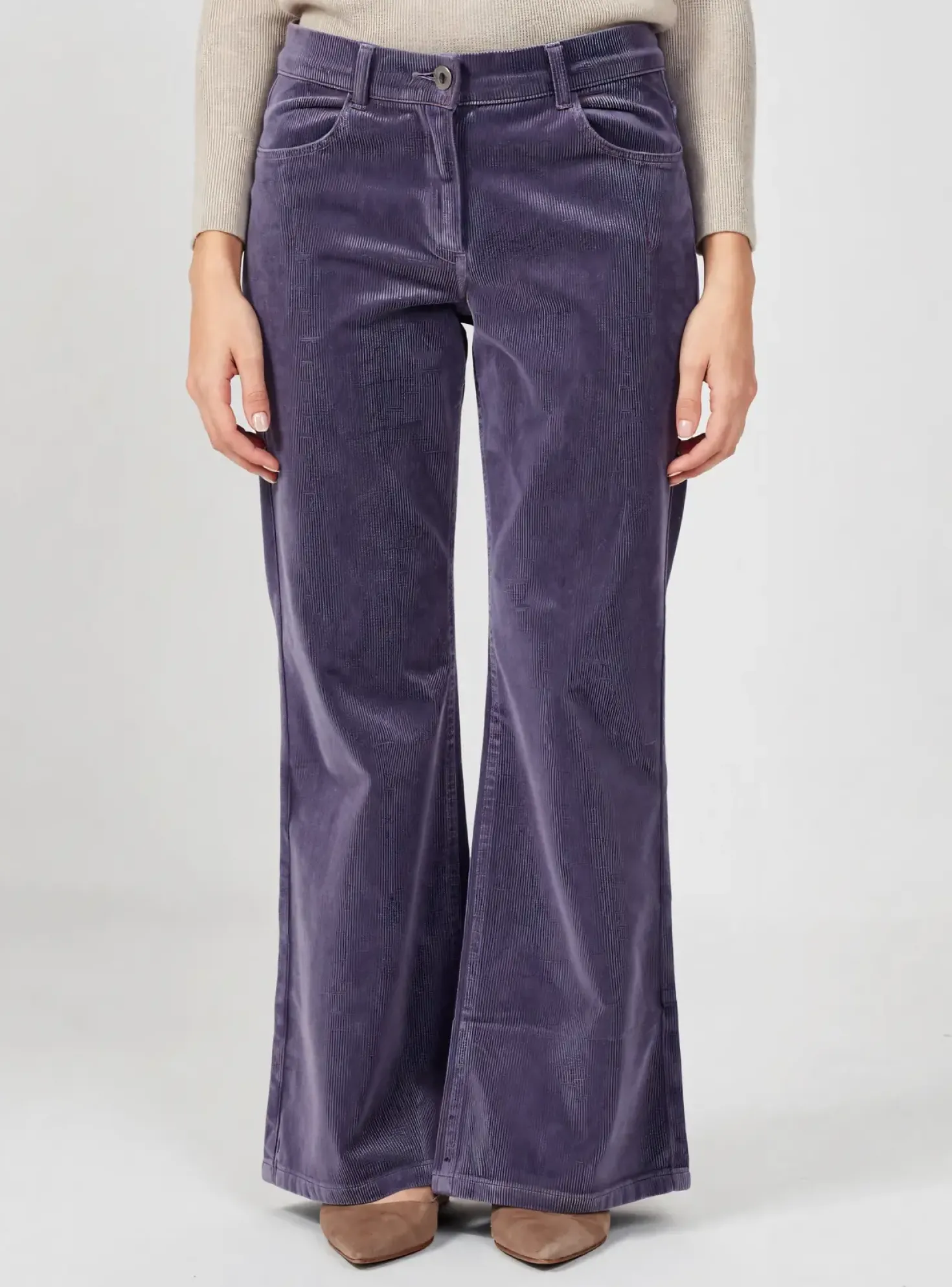 Pantalon Flare East Drive Violet Taille Normale