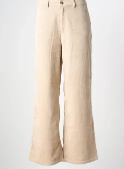 Pantalon Flare Garcia Beige Taille Normale