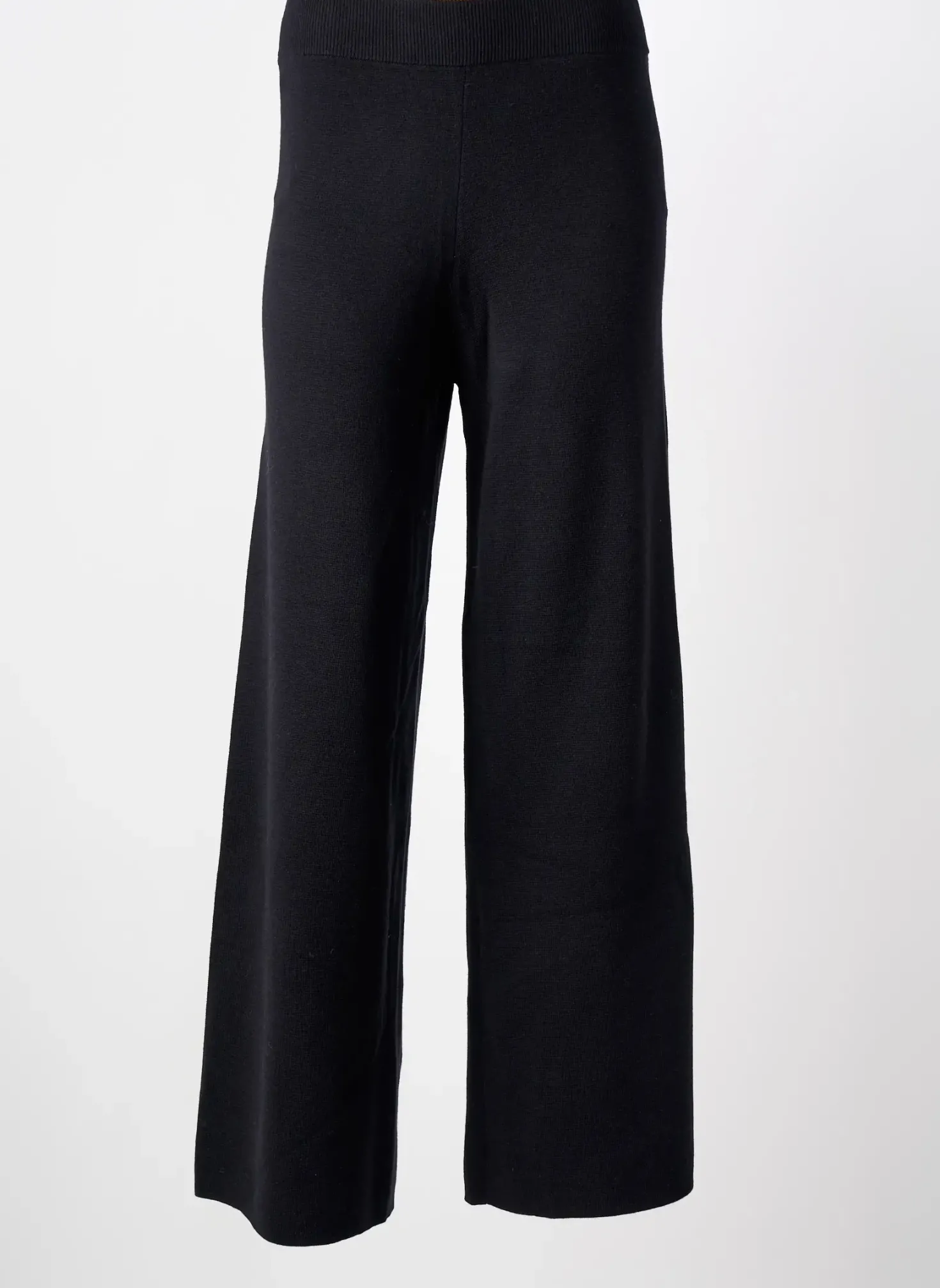 Pantalon Flare Grace & Mila Noir Taille Haute