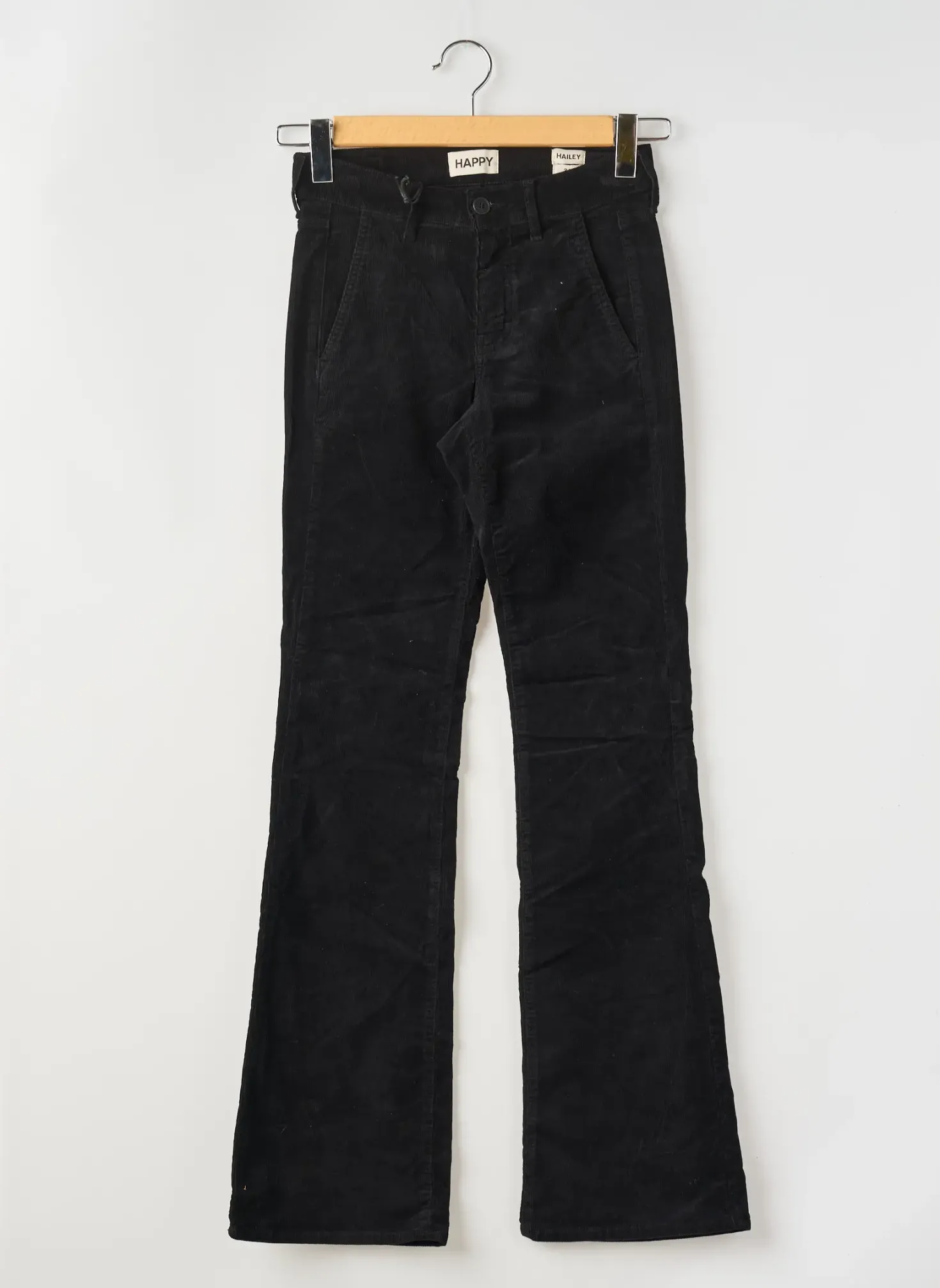 Pantalon Flare Happy Noir Taille Normale