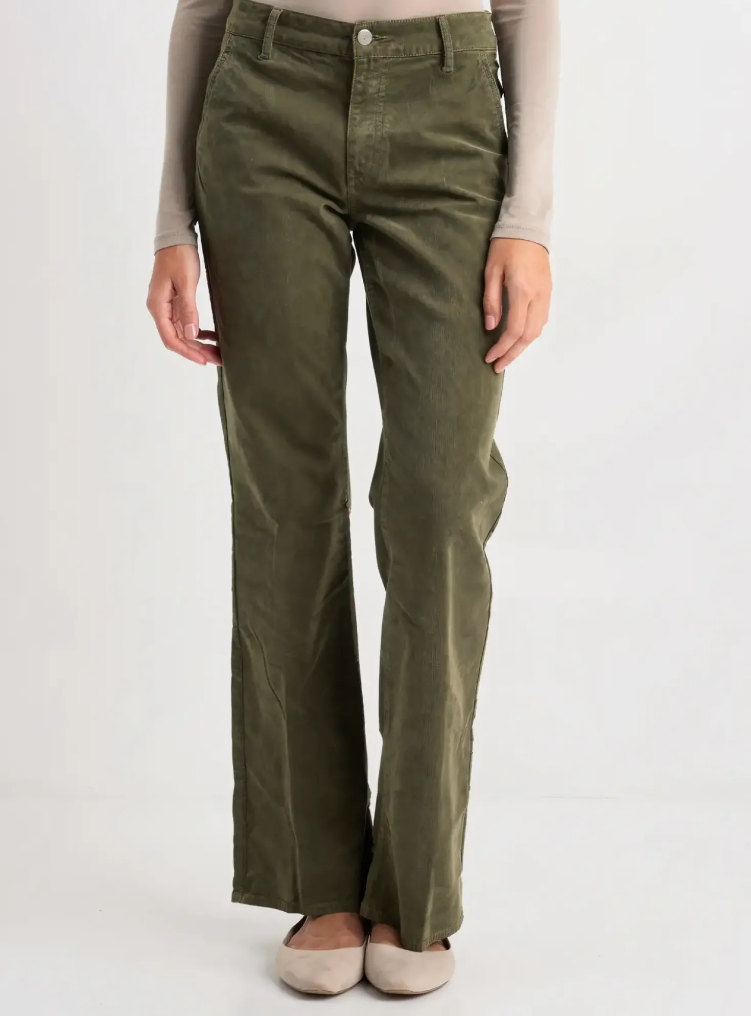 Pantalon Flare Happy Vert