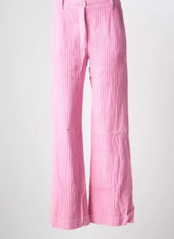 Pantalon Flare Hartford Rose Taille Haute
