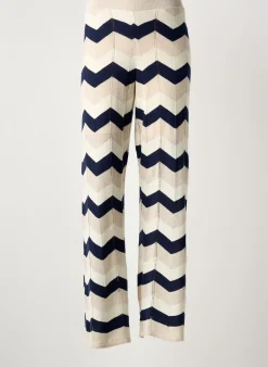 Pantalon Flare Lola Espeleta Bleu Taille Normale