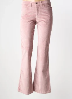 Pantalon Flare Waltron Rose Taille Normale