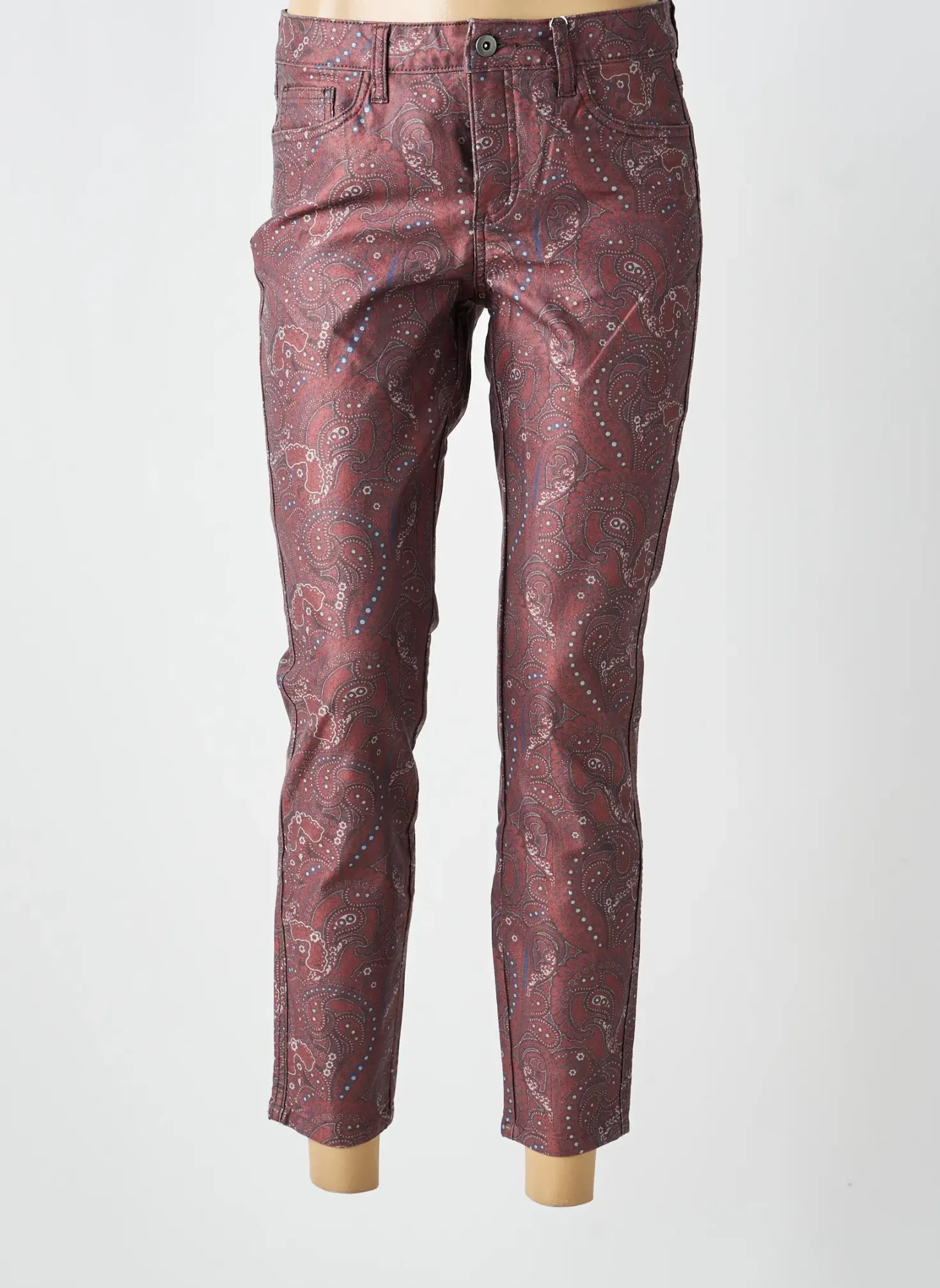 Pantalon 7/8 Heine Rouge Taille Normale
