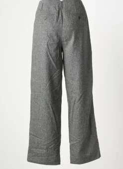 Pantalon Large Belle Pièce Gris Taille Normale