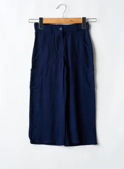 Pantalon Large Boboli Bleu Taille Ajustable