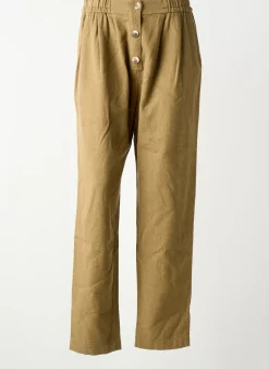 Pantalon Large Forte-forte Vert Taille Normale