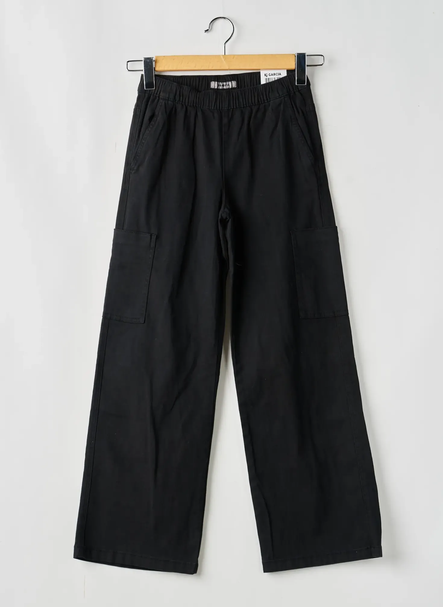 Pantalon Large Garcia Noir Taille Élastique