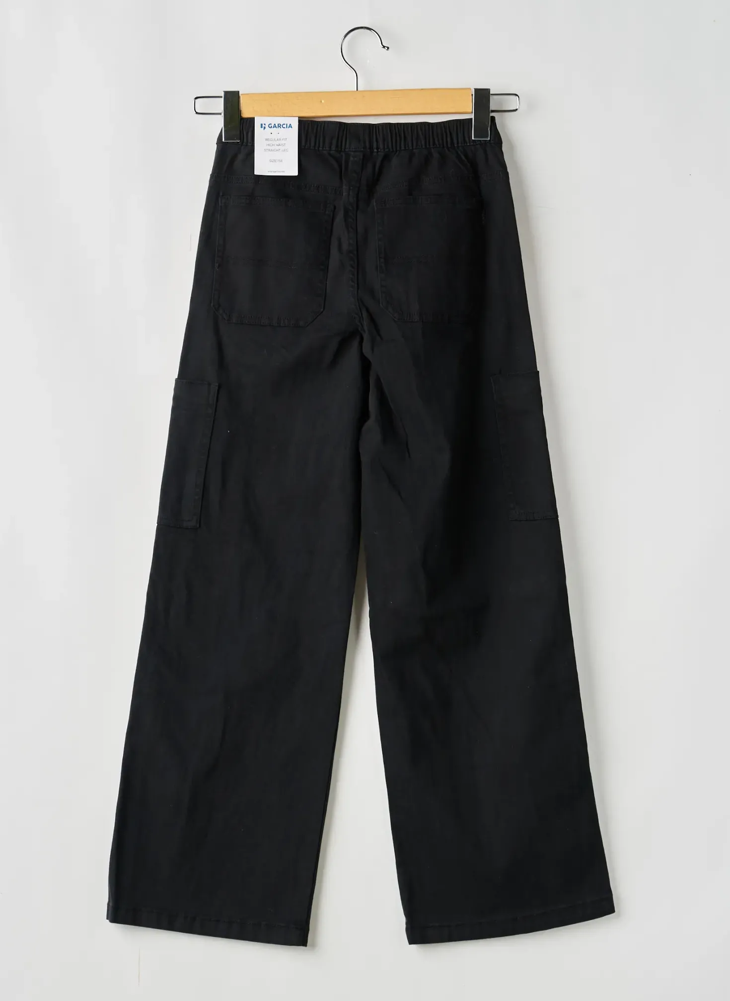 Pantalon Large Garcia Noir Taille Élastique