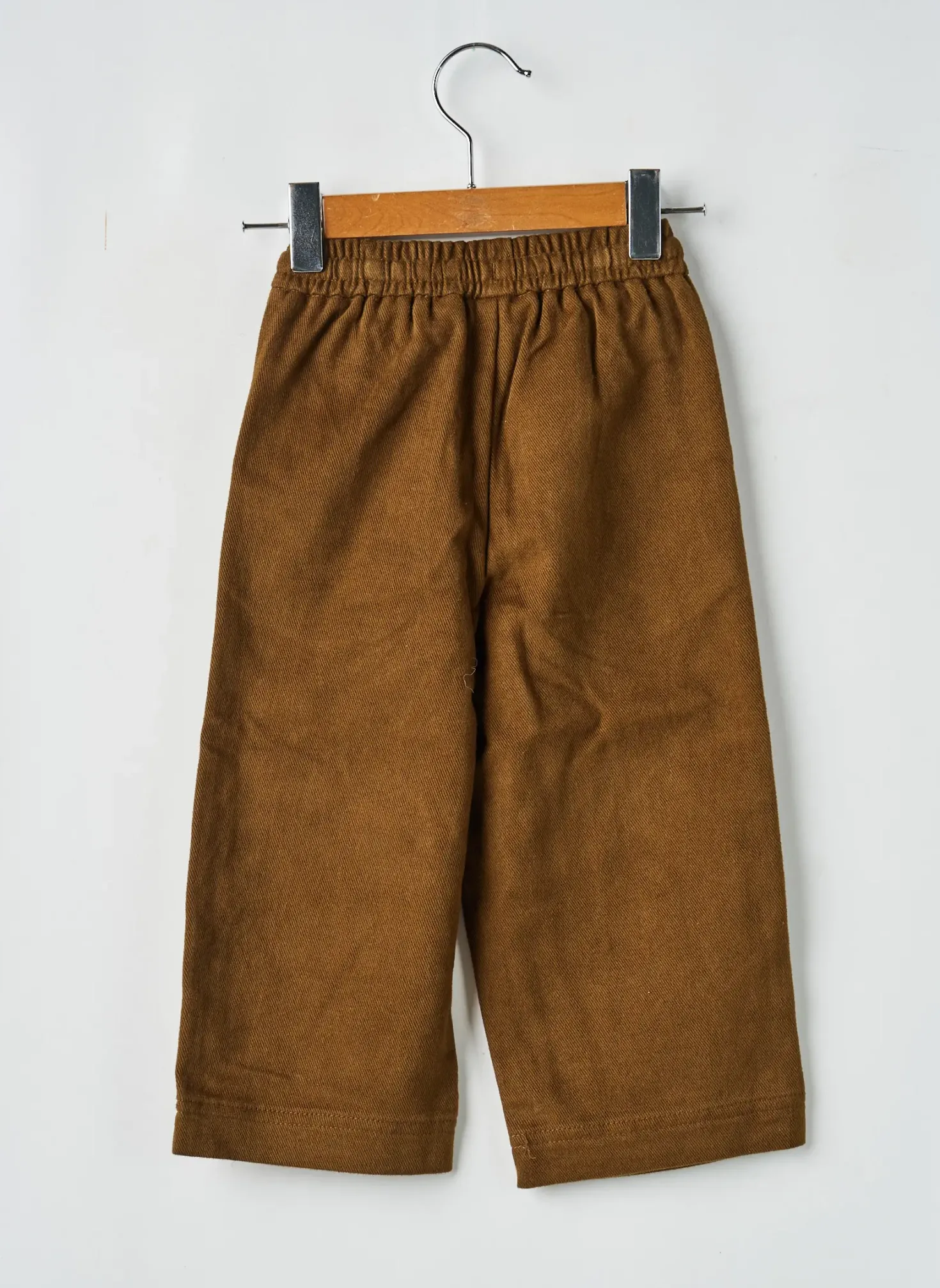 Pantalon Large Levv Label Marron Taille Élastique