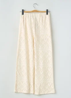 Pantalon Large Mayoral Beige Taille Élastique