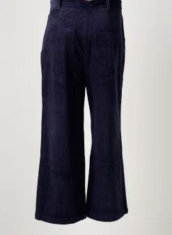 Pantalon Large See U Soon Bleu Taille Normale