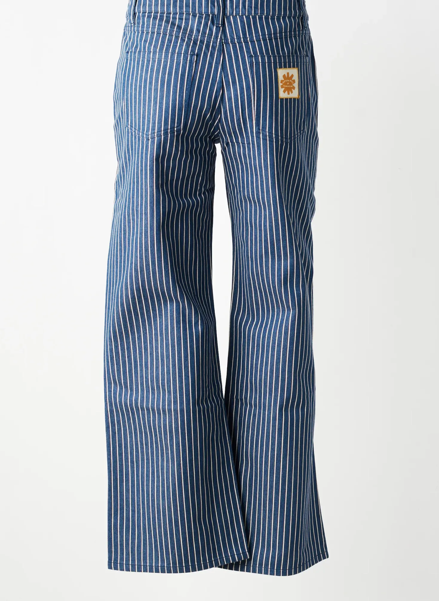 Pantalon Large Thinking Mu Bleu Taille Normale