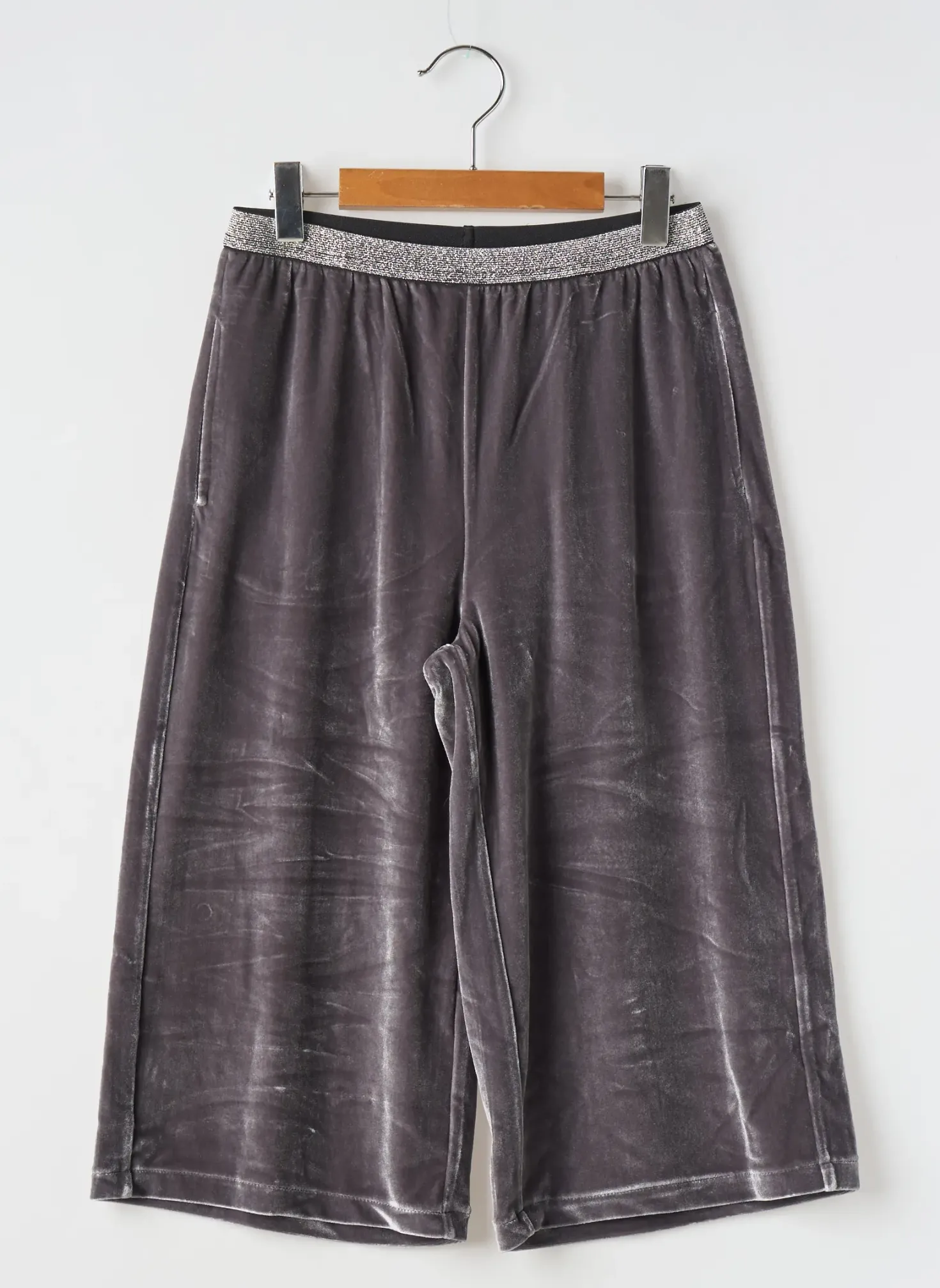 Pantalon Large United Colors Of Benetton Gris Taille Élastique
