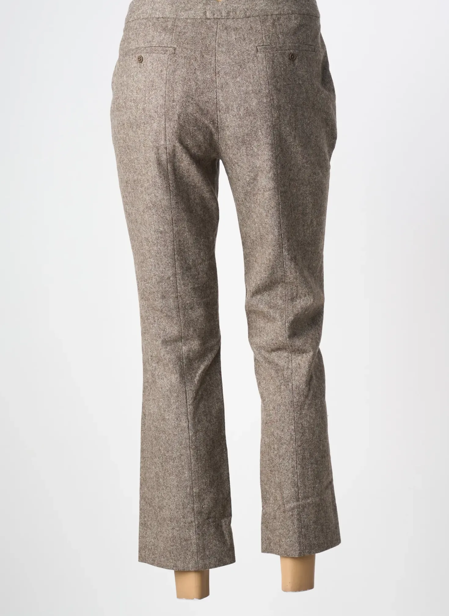 Pantalon 7/8 Le Mont St Michel Marron Taille Haute