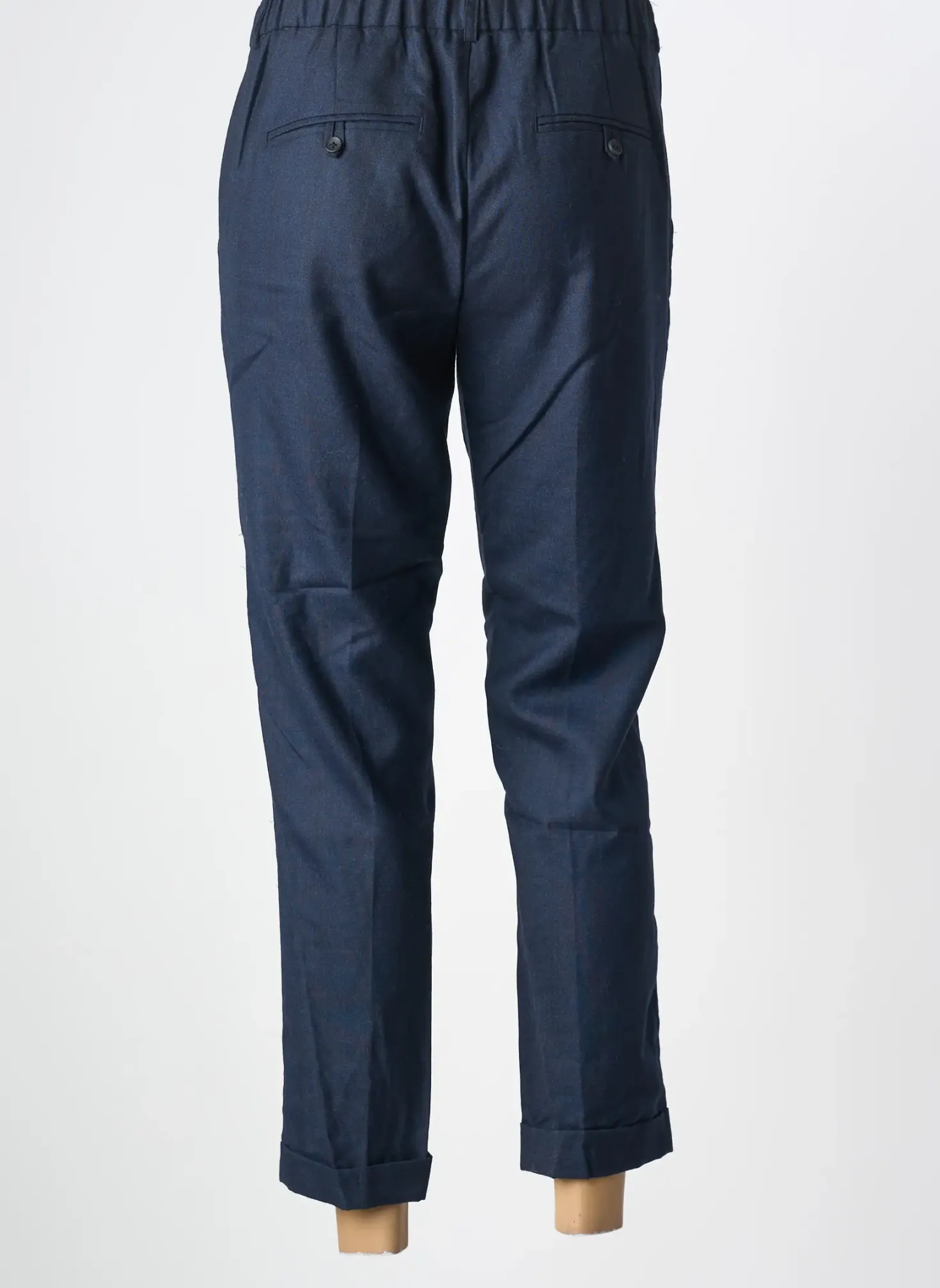 Pantalon 7/8 Maison Lab Bleu Taille Haute