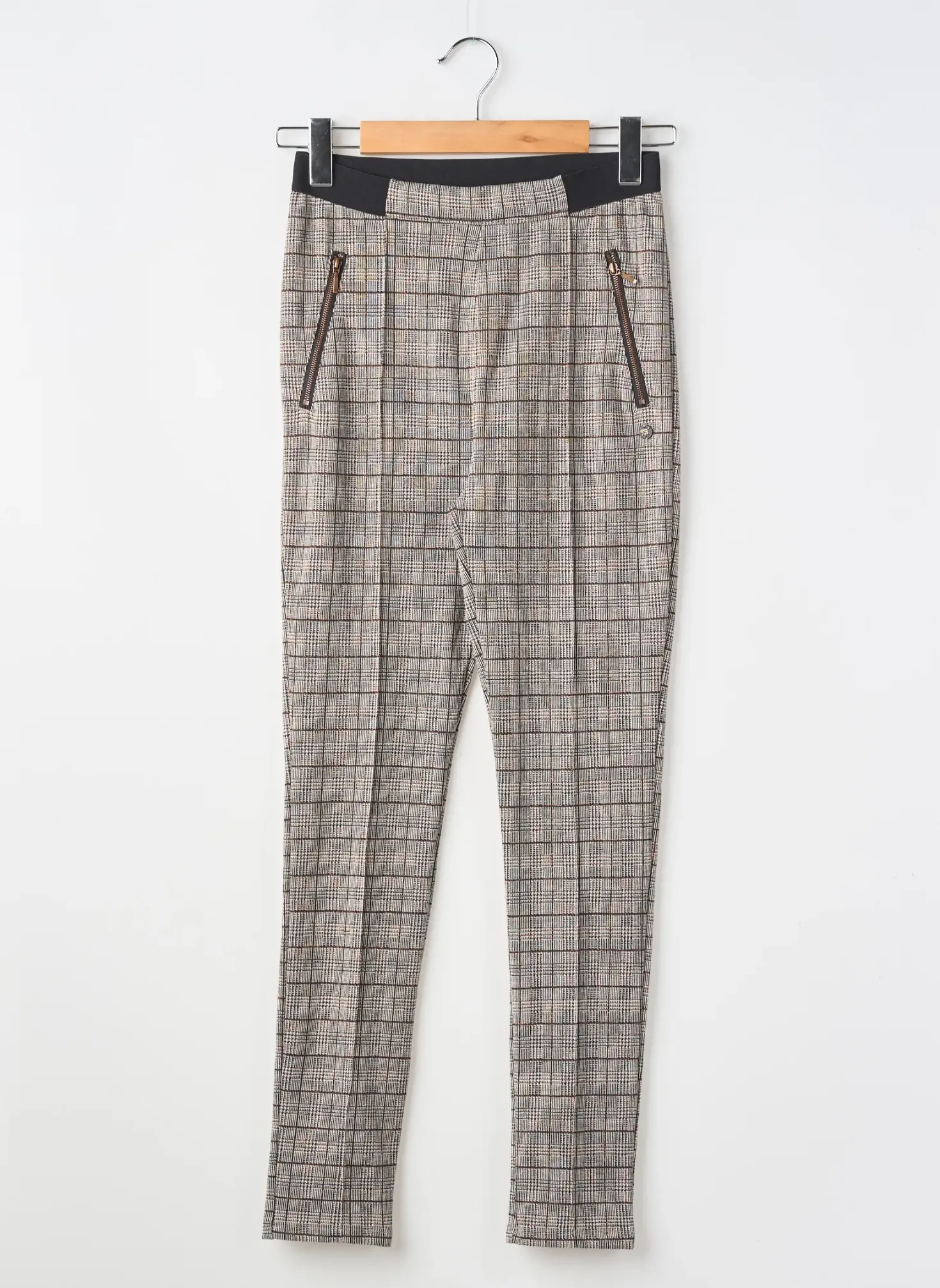 Pantalon Slim Beckaro Noir Taille Élastique
