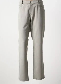 Pantalon Slim Bruno Saint Hilaire Marron Taille Normale