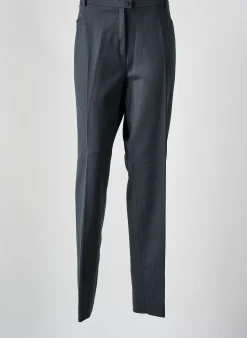 Pantalon Slim Christian Marry Gris Taille Haute