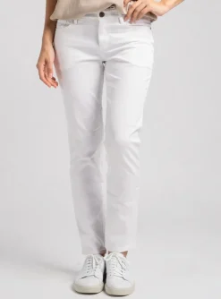 Pantalon Slim Couturist Blanc Taille Normale