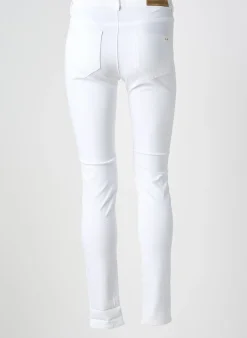 Pantalon Slim Couturist Blanc Taille Normale
