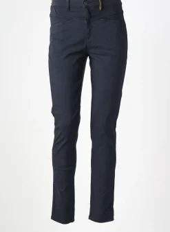 Pantalon Slim Couturist Bleu Taille Normale