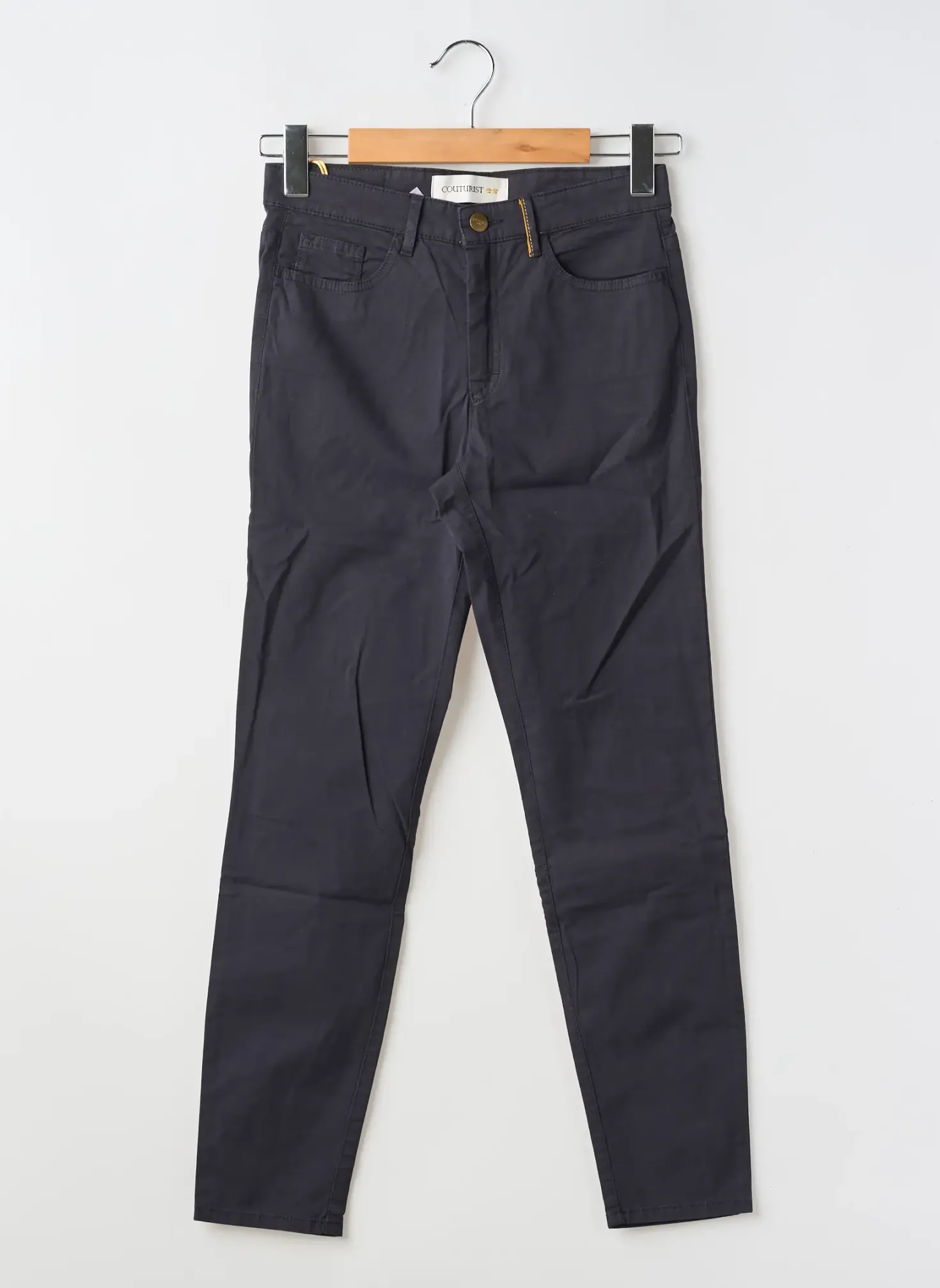 Pantalon Slim Couturist Bleu Taille Normale
