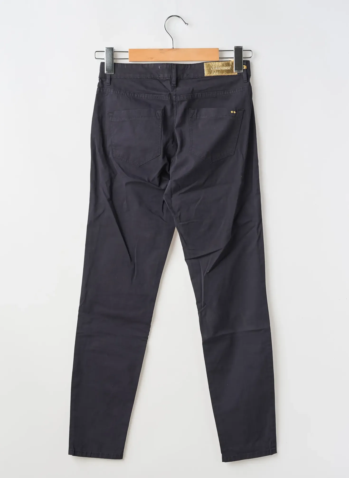 Pantalon Slim Couturist Bleu Taille Normale