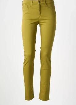 Pantalon Slim Couturist Vert Taille Normale