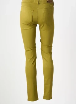 Pantalon Slim Couturist Vert Taille Normale