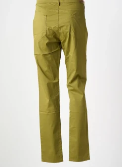 Pantalon Slim Couturist Vert Taille Normale