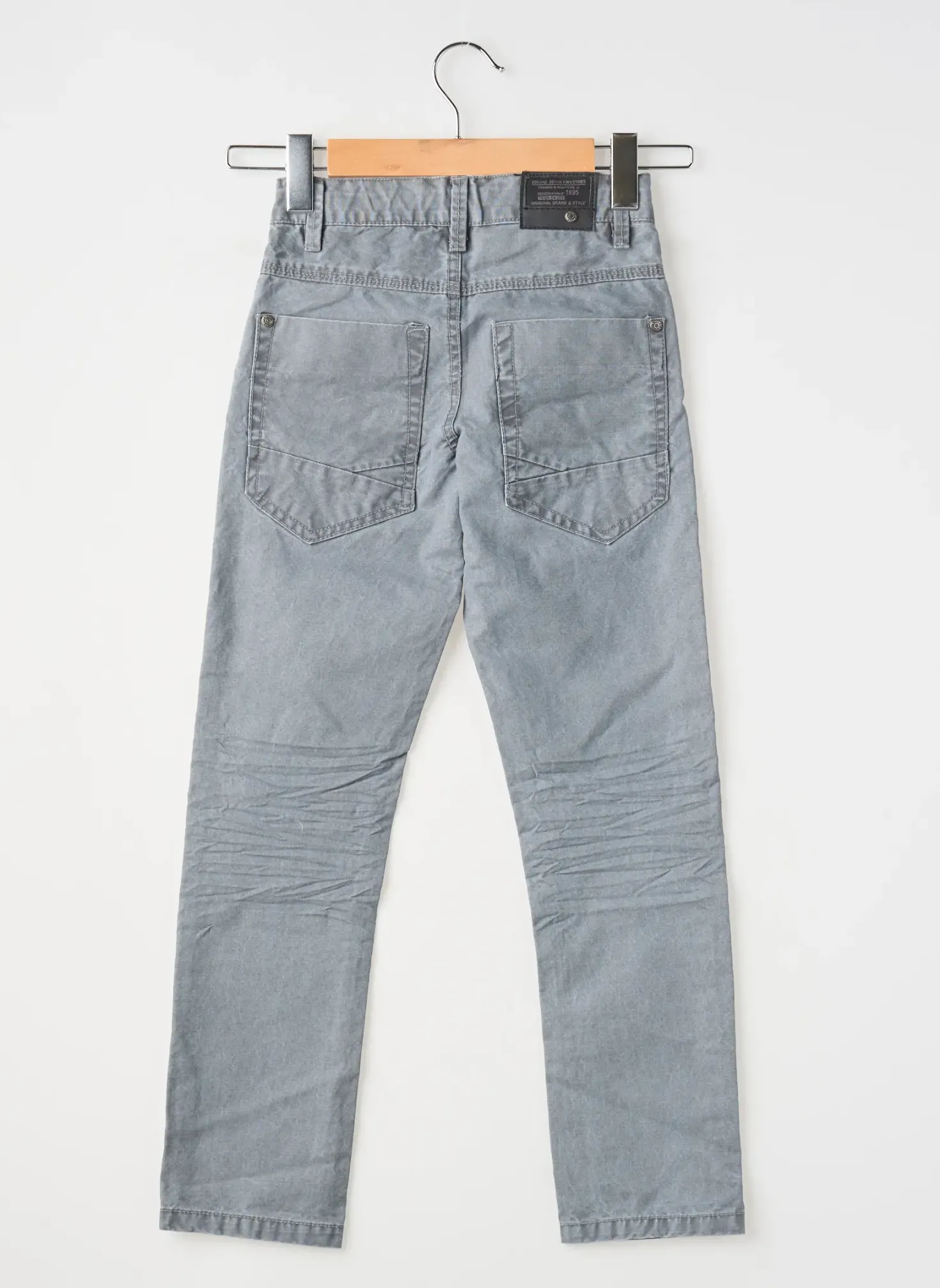 Pantalon Slim Ebound Gris Taille Ajustable