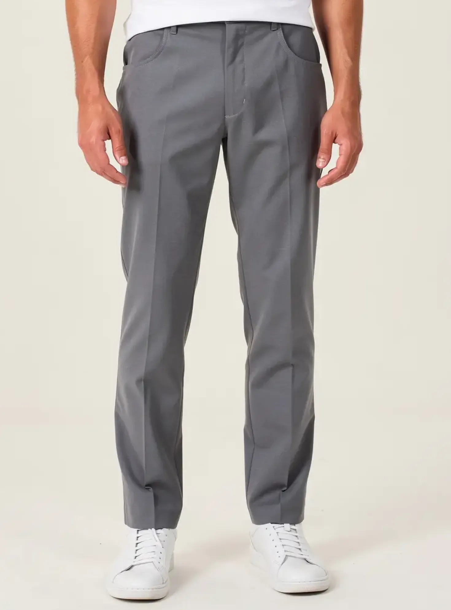 Pantalon Slim Farah Gris Taille Normale
