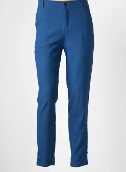 Pantalon Slim Frilivin Bleu Taille Normale